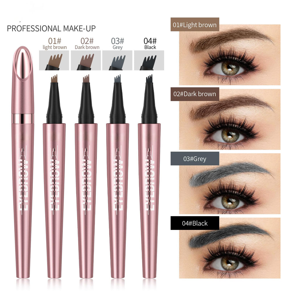 Diseño de doble punta y cepillo para peinar las cejas