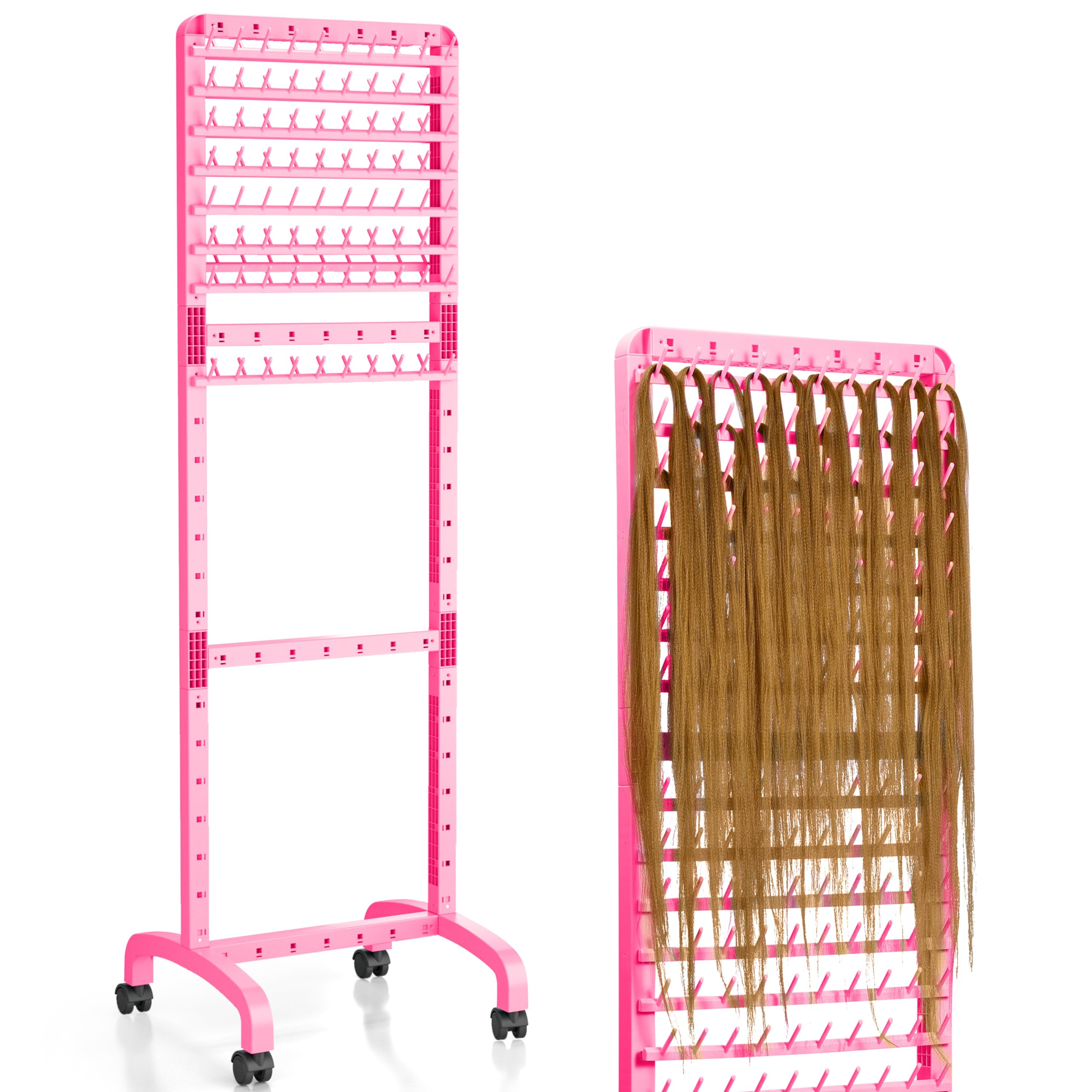 Rack Yumkfoi para trenzas con 160 pernos y dos caras.