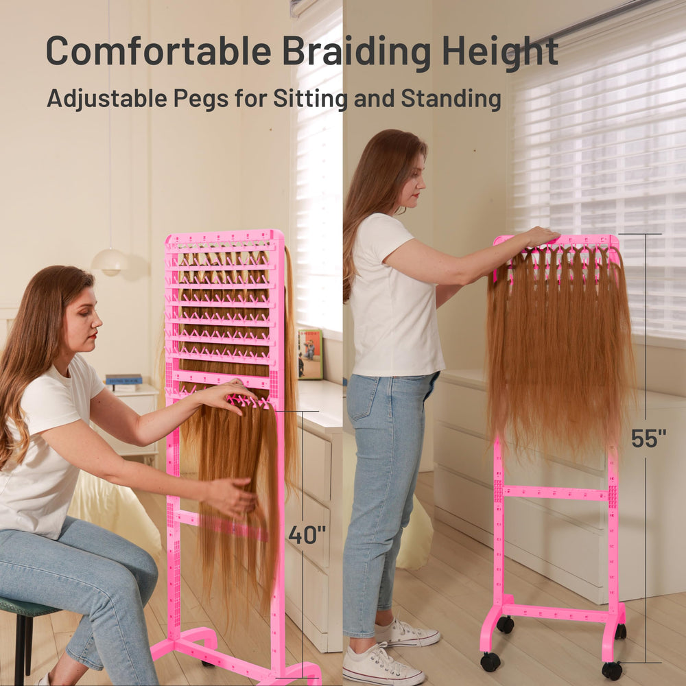 Gran capacidad para extensiones y cabello de diferentes longitudes.