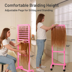 Gran capacidad para extensiones y cabello de diferentes longitudes.