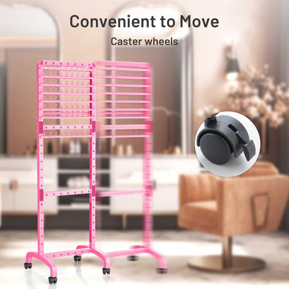 Ideal para salones y hogar, con acabado rosa elegante.