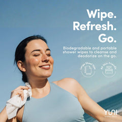 Toallita individual de YUNI Beauty, ideal para viaje y entrenamiento