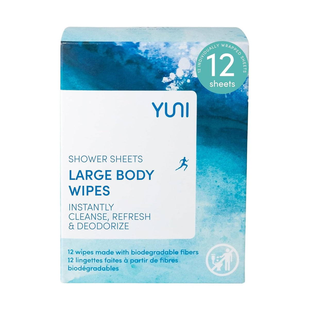 Toallitas corporales extragrandes de YUNI Beauty, refrescan y desodorizan la piel en cualquier lugar