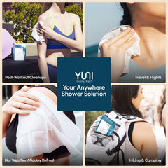 Toallitas de YUNI Beauty sin enjuague para uso rápido y conveniente