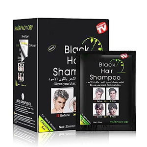 Shampoo de color Yuolita para cabello negro, aplicación rápida.