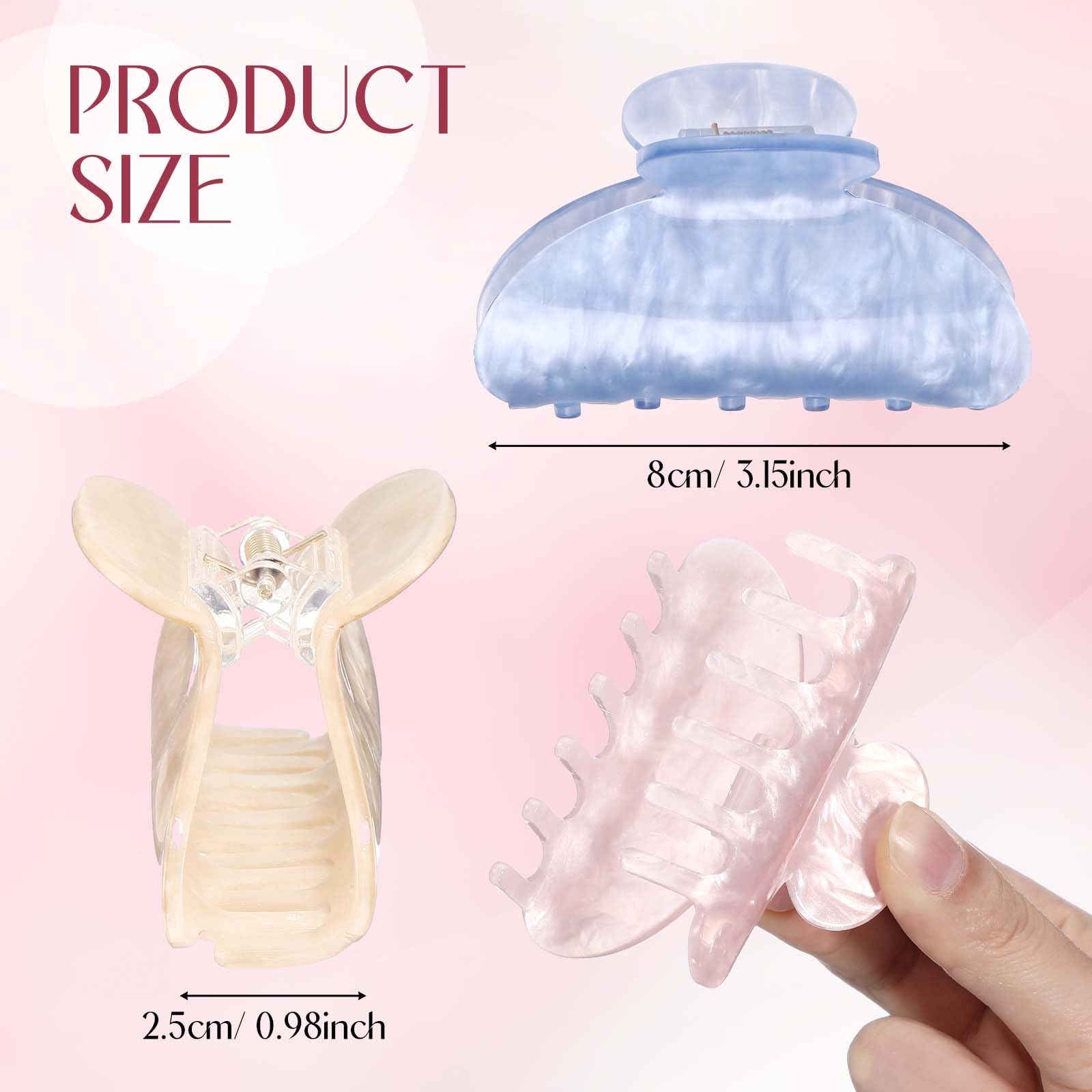 Clip antideslizante Yuxung de 8 cm para cabellos gruesos y finos