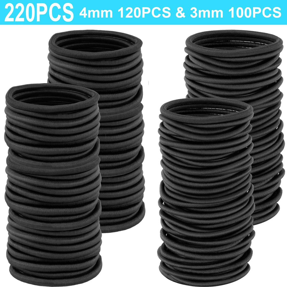 YXYL lazos elásticos 4mm, diámetro 2 pulgadas, sujeción fiable para peinados activos.