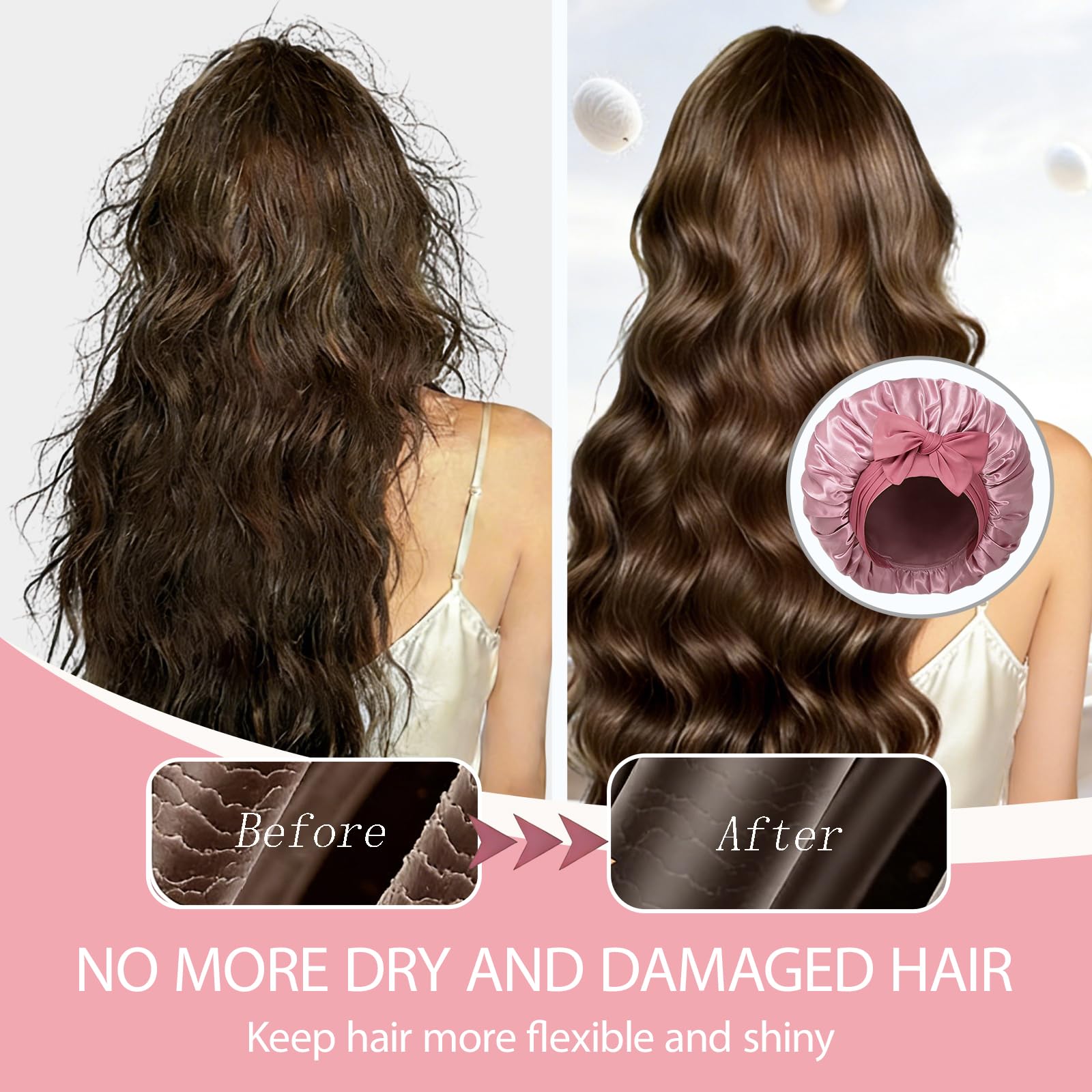 Bonete seda YZRIZX, regalo práctico para cabello saludable y estilo.