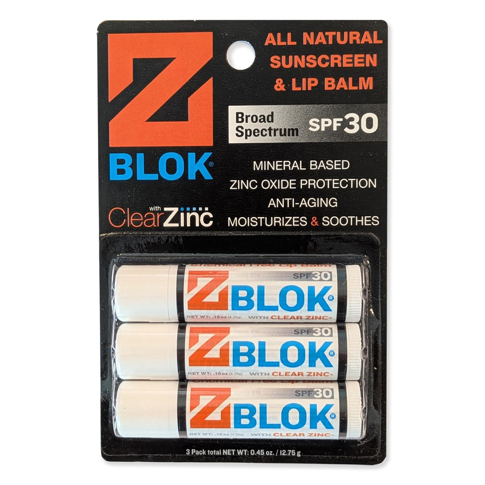 Z Blok balsamo labial SPF30 con acabado claro para uso diario