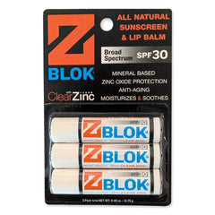 Z Blok balsamo labial SPF30 con acabado claro para uso diario
