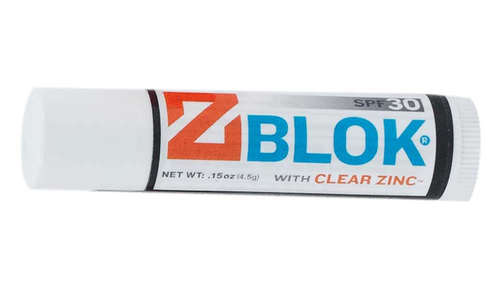 Protección solar SPF30 para labios con Z Blok, ideal para días activos al aire libre