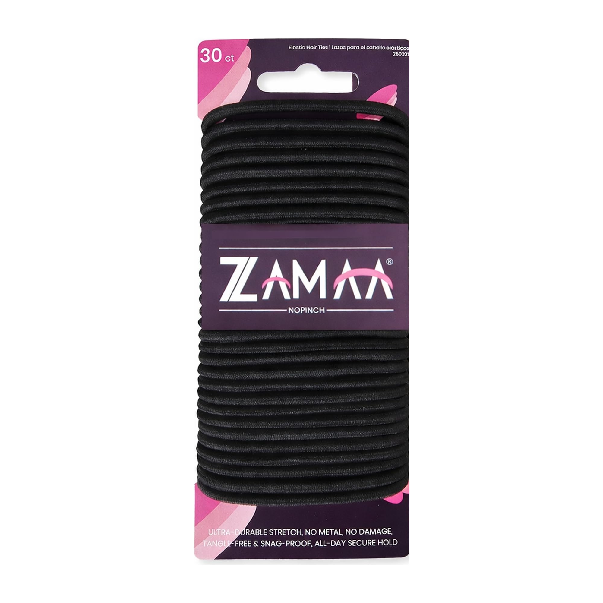 Cinta ZAMAA 4mm sin metal ofrece sujeción suave y segura para el cabello.