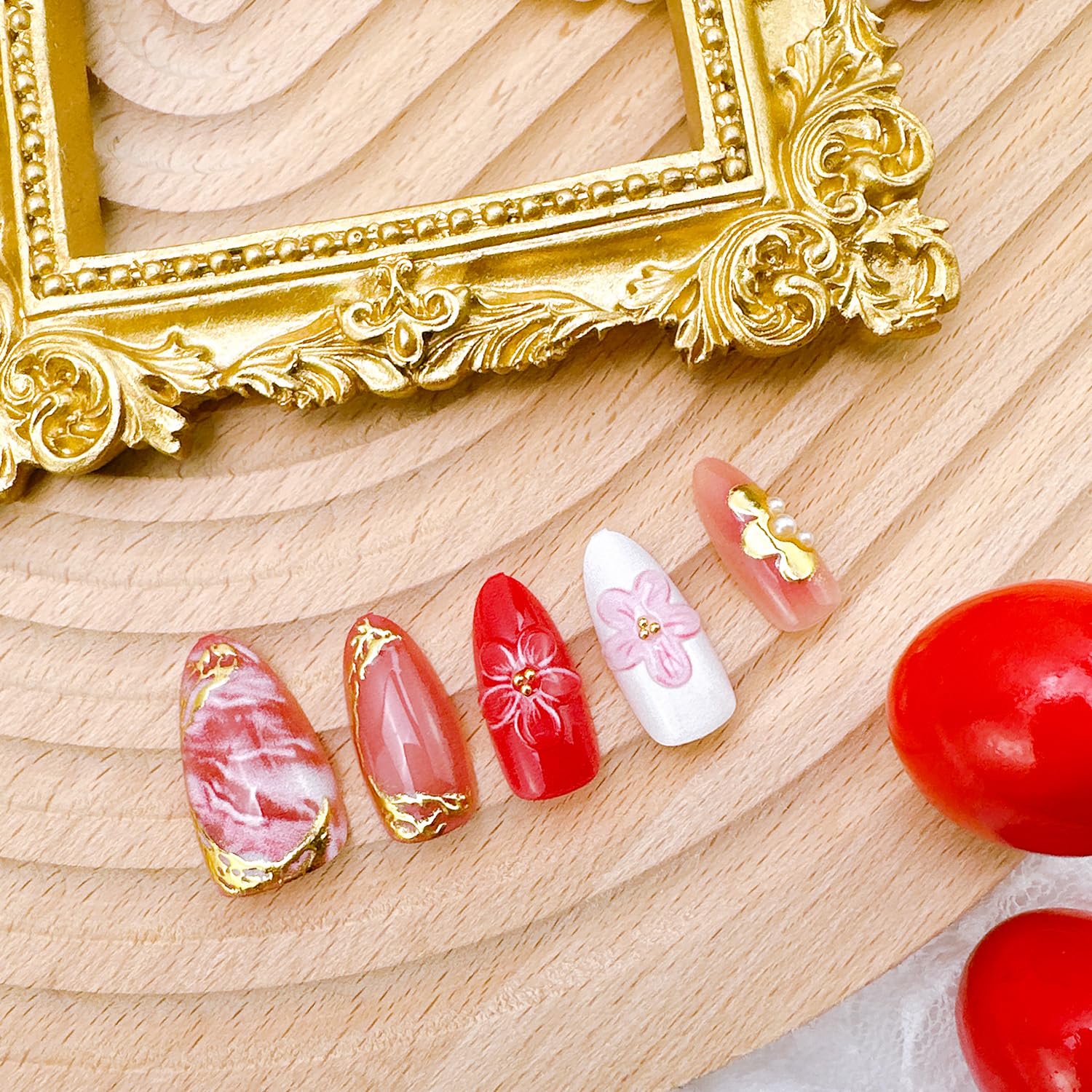 Set de 30 uñas ZASKHLD, variedad de tallas para ajuste.