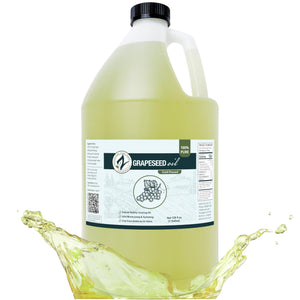 Zatural Aceite de Uva Virgen prensado en frío, botella de 128oz, ideal para cocina de alto calor