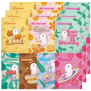 Mascarillas ZealSea 21 piezas para cuidado diario con ingredientes naturales