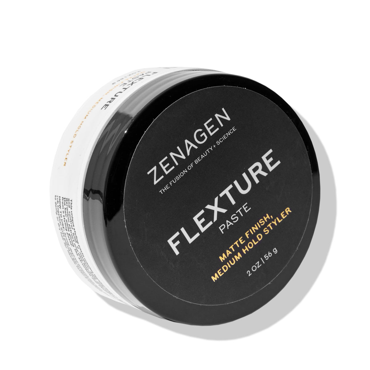 Zenagen Flexture Paste, acabado mate, definición natural para peinados diarios.
