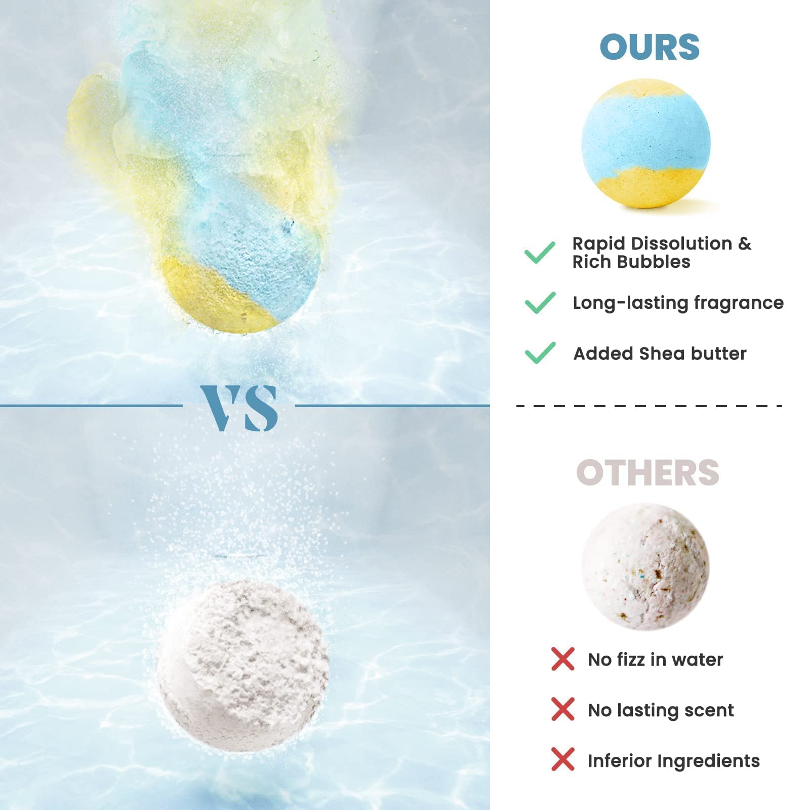 ZenBombs bombas de baño de colores vivos para burbujas y spa en casa