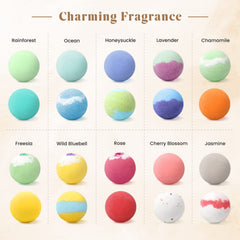 ZenBombs diez fragancias naturales para baño aromático