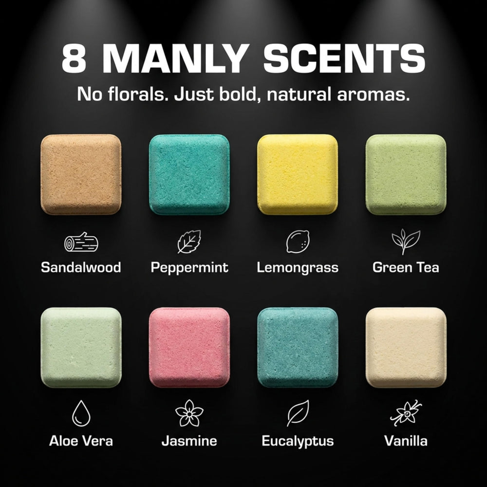 ZenseMe bombas de baño aromas masculinos: spa en casa y bienestar.