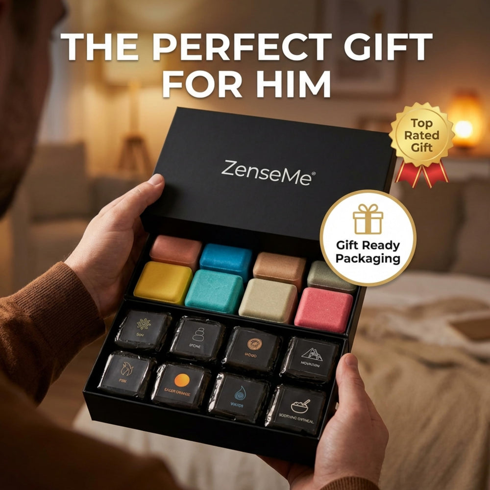 ZenseMe bombas de baño empaque regalo: presentación premium lista para regalar.