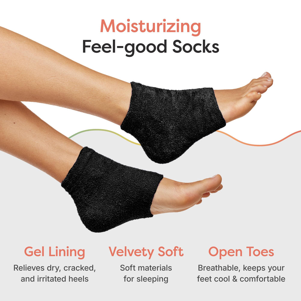 Calcetines ZenToes de talla grande para mayor comodidad y hidratación.