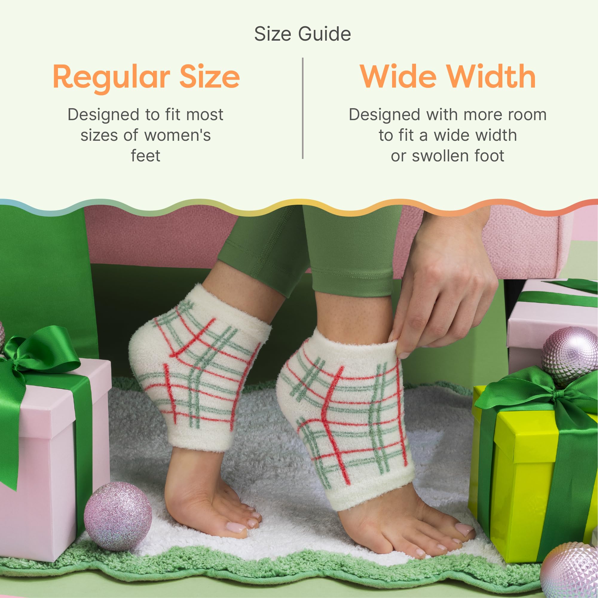 ZenToes opción talla amplia para pies más anchos o tobillos hinchados