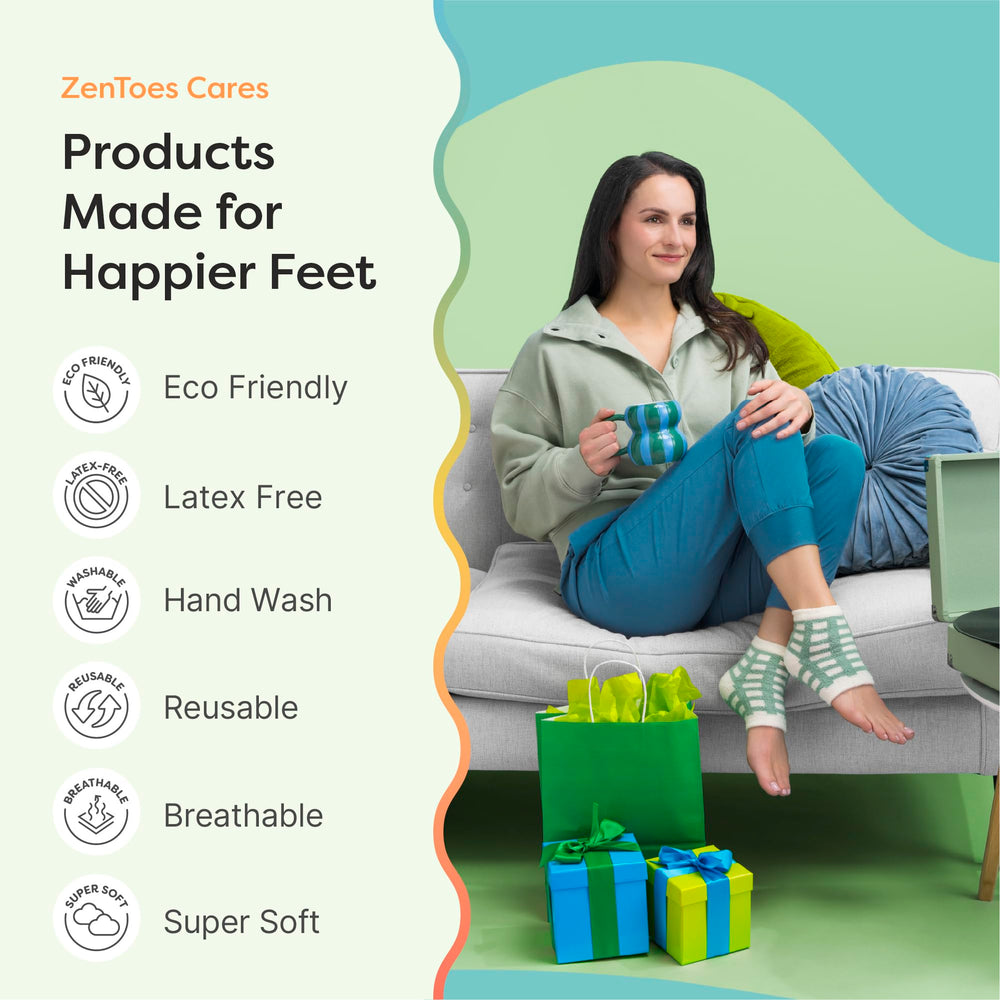 ZenToes talla regular ofrece ajuste cómodo para pies promedio