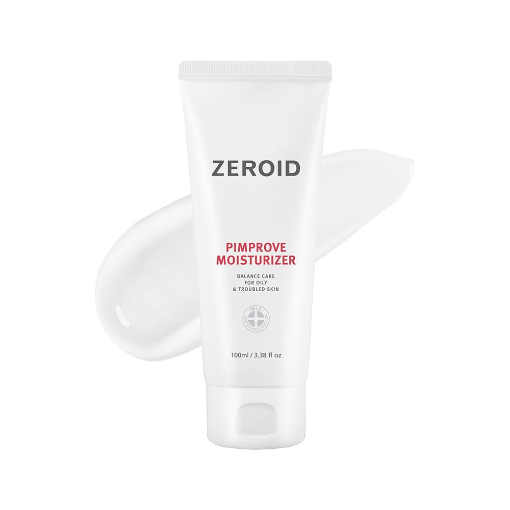 ZEROID Pimprove crema: botella frontal para cuidado diario de la piel.