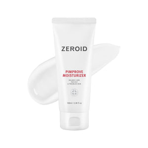 ZEROID Pimprove crema: botella frontal para cuidado diario de la piel.