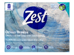 Zest Ocean Breeze: jabón en barra con espuma lujosa para limpieza diaria.