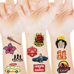 Tatuajes temporales Zhangguanlidai con personajes ideal para cumpleaños y fiestas.