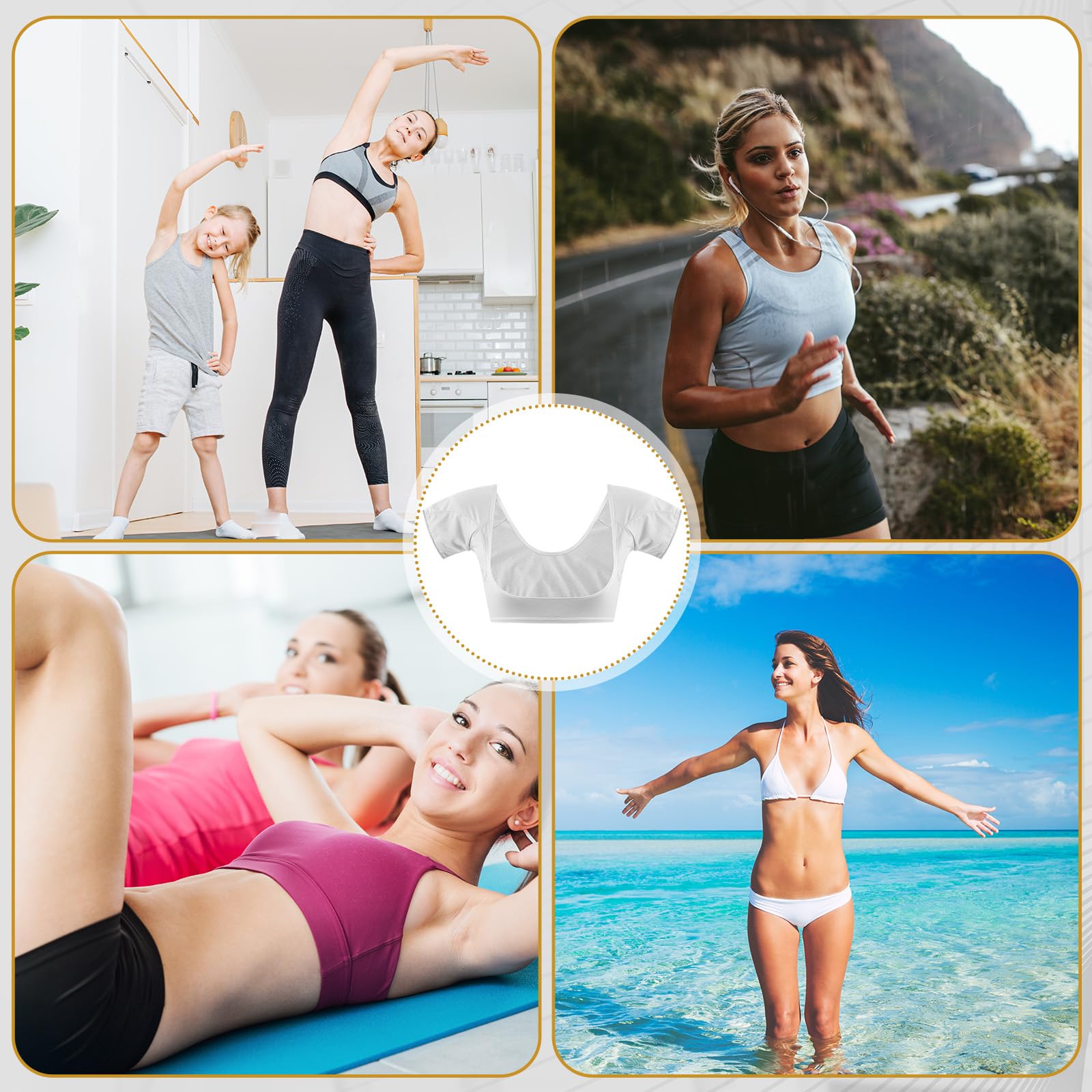 Ideal para deportes y salidas al aire libre con prendas ligeras.
