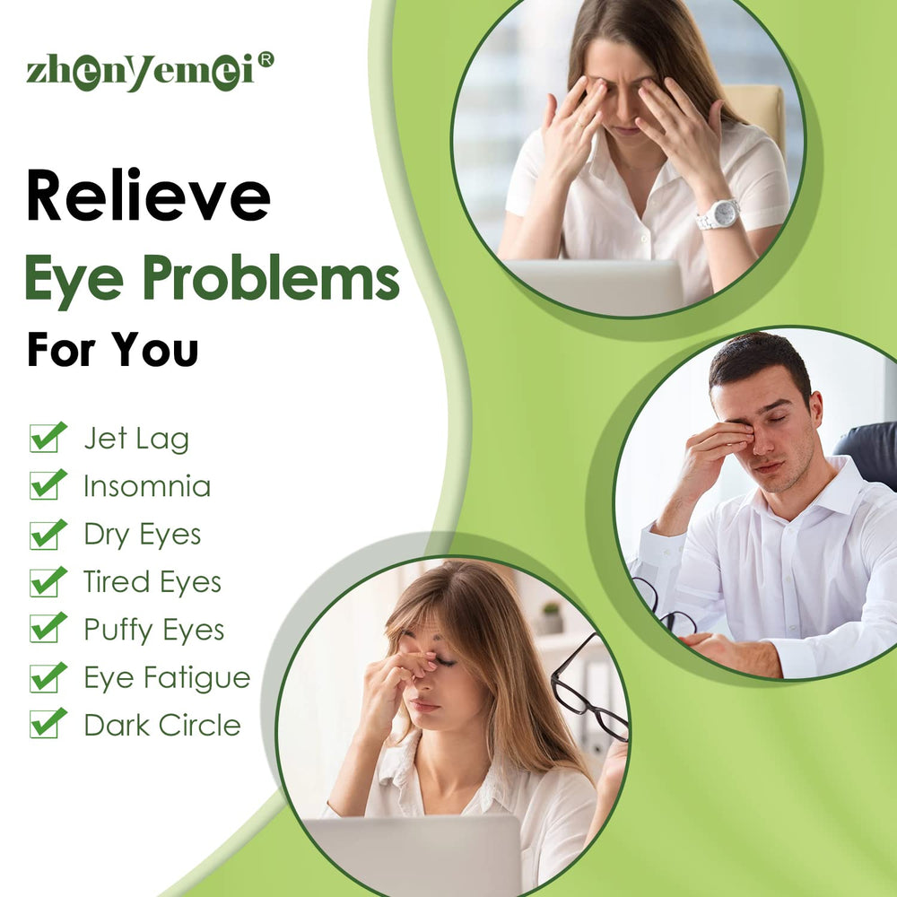 ZHENYEMEI mascarilla ocular caliente, unidad portátil para relax en casa.