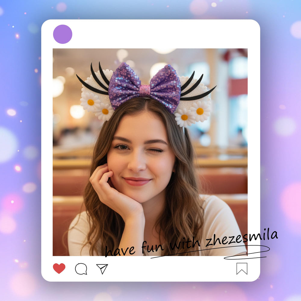 Detalle del lazo lentejuelas de zhezesmila, suave para el cabello.