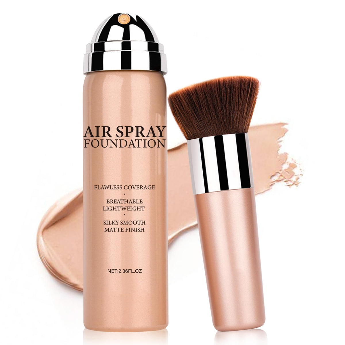 ZHISHUDL AirBrush base: envase con pulverización para aplicación uniforme.
