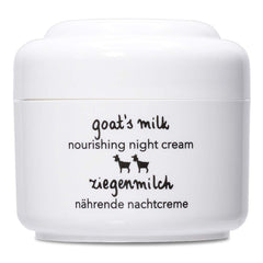 Ziaja Crema de Noche con Leche de Cabra en envase, hidratación suave para la piel.