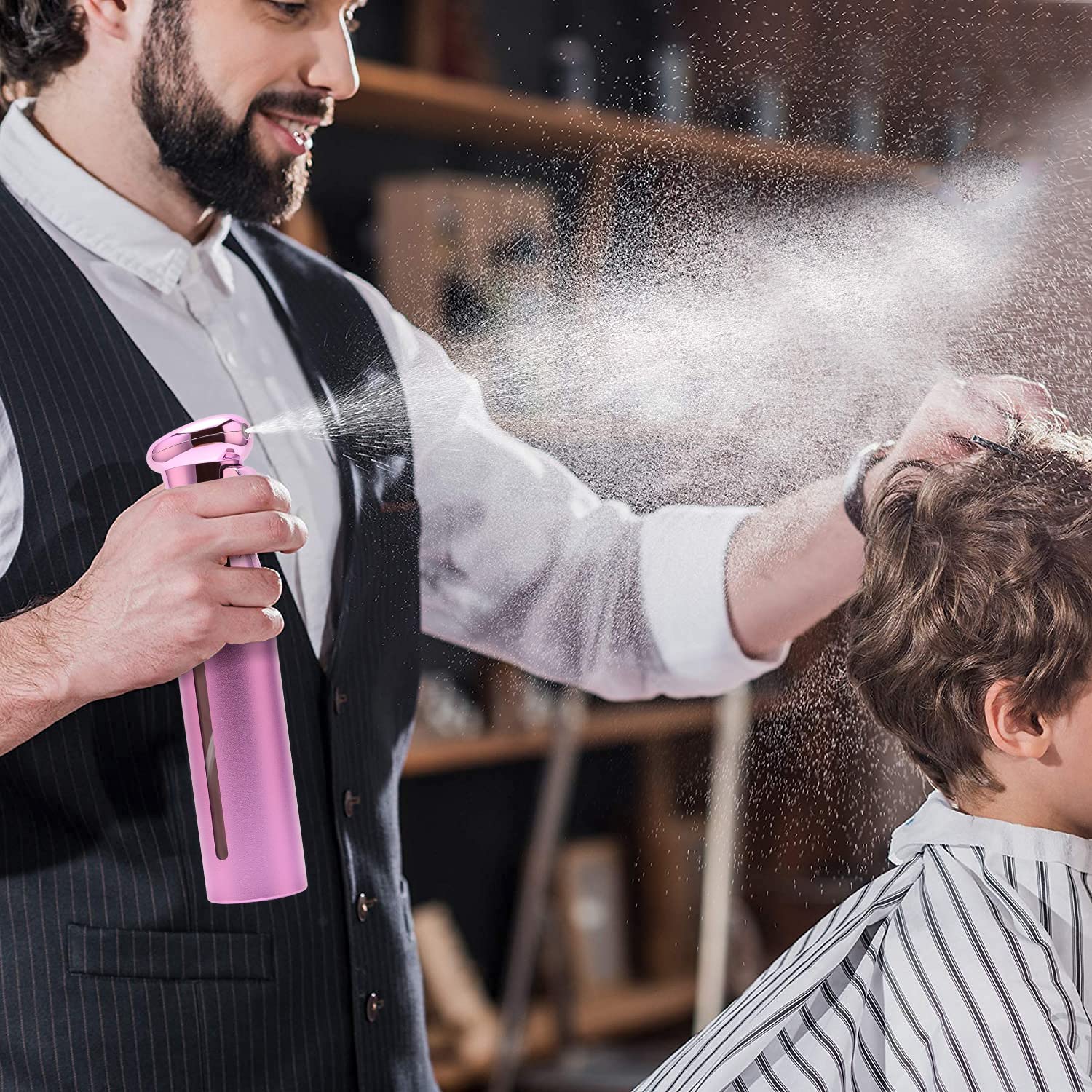 Acabado morado luminoso ZIBARBER, ideal para uso diario