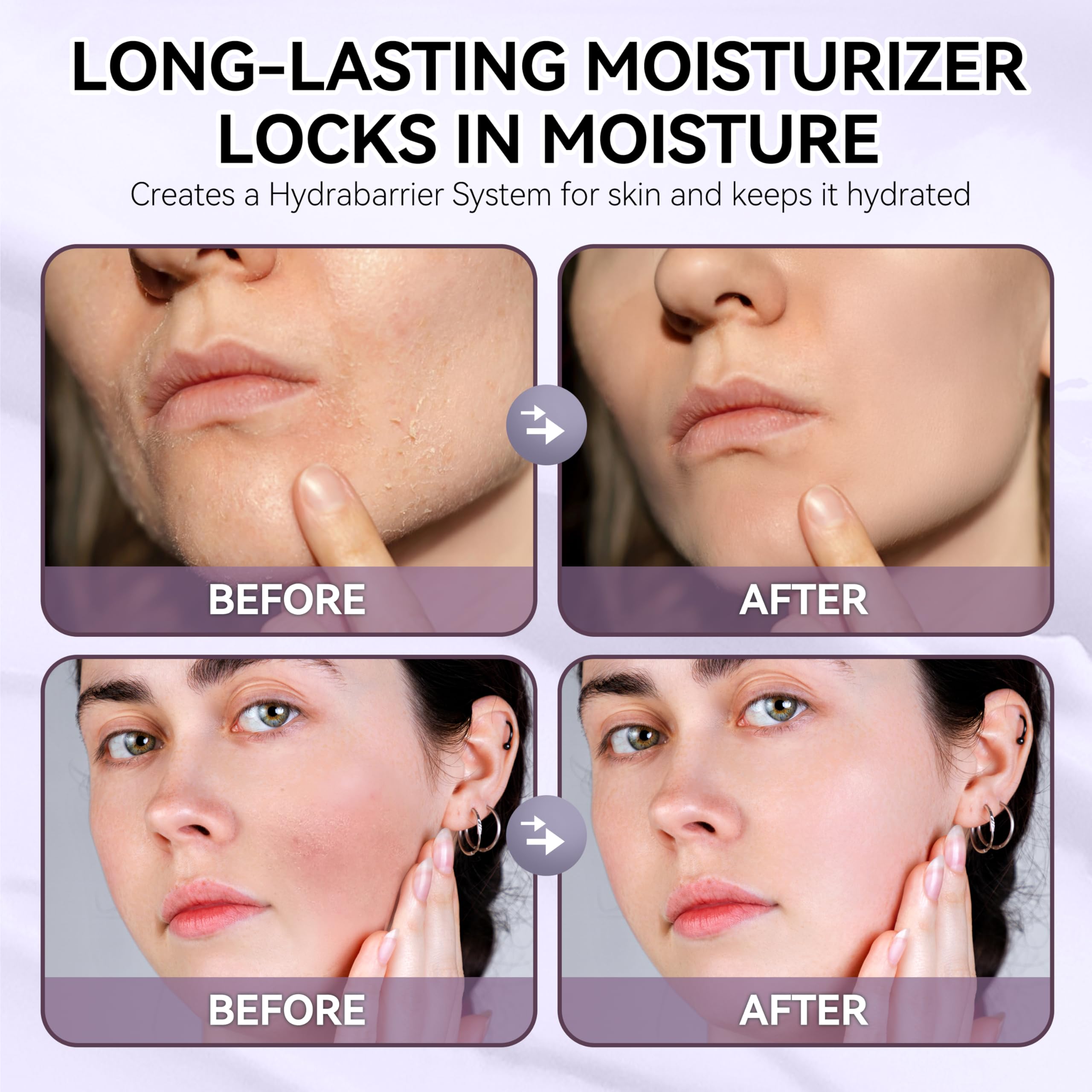 Uso en rostro y cuerpo para piel seca con hidratación profunda.