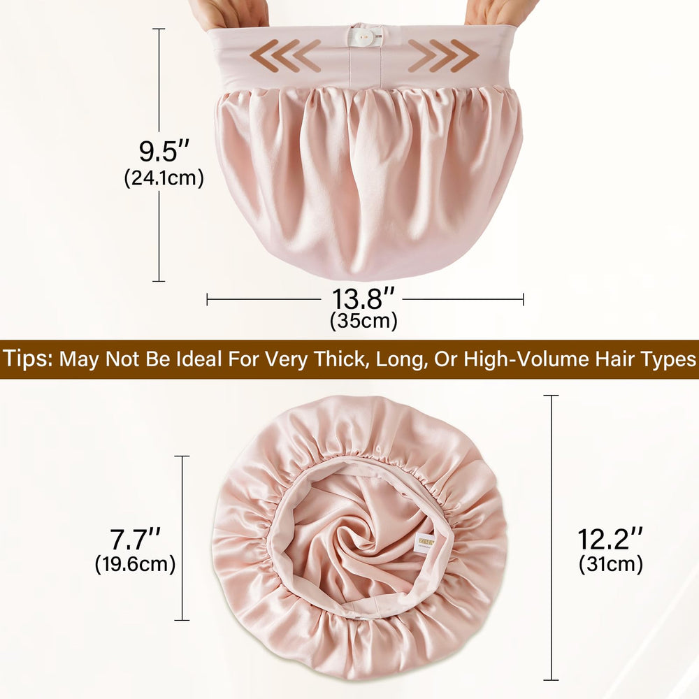 ZIMASILK bonete hipoalergénico de seda apto para piel sensible y cómoda.