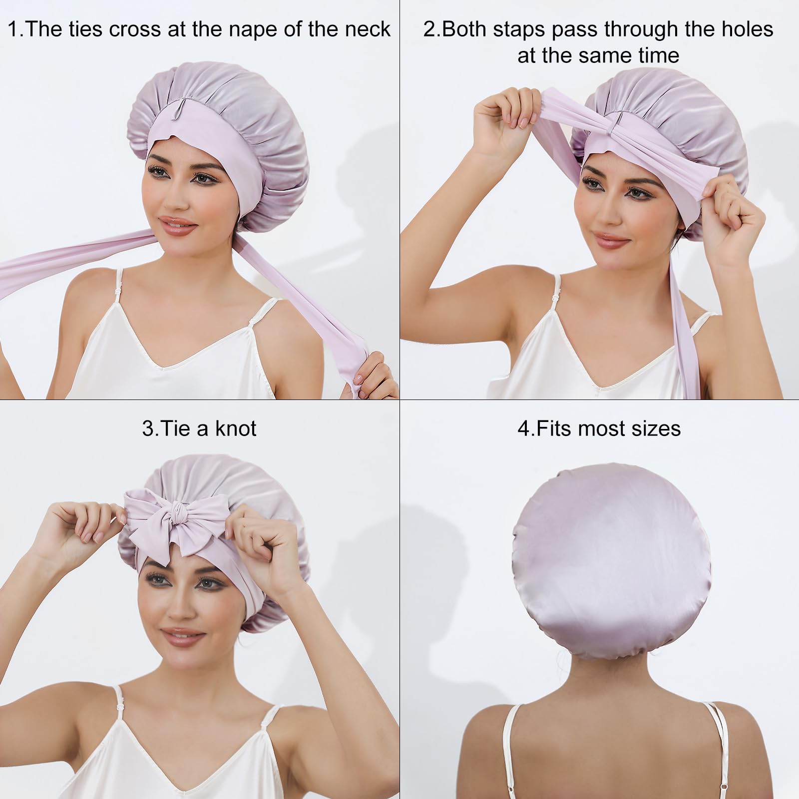ZIMASILK protección nocturna del cabello para reducir enredos.