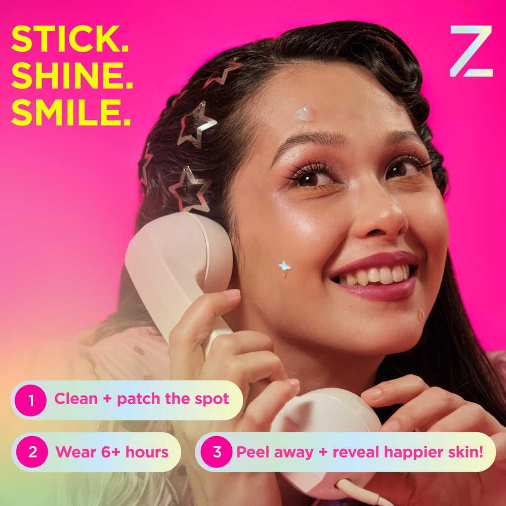Parche ZitSticka DreamHolo con árbol de té para cuidado suave