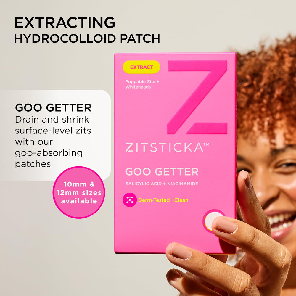 Caja ZitSticka Goo Getter con parches para acne