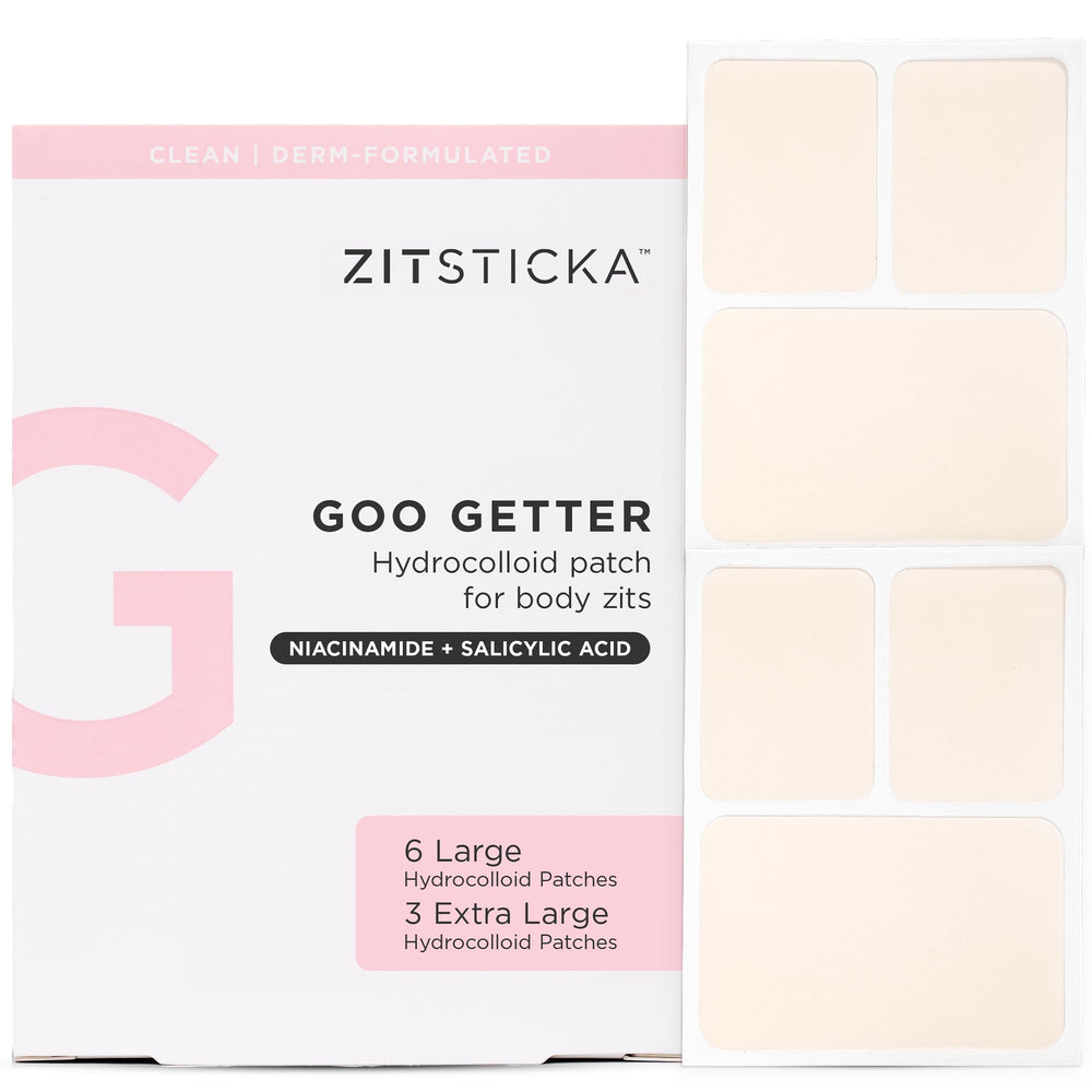 ZitSticka Goo Getter parche para cara, protege y acelera el cuidado de imperfecciones.