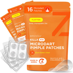 Parche ZitSticka Killa mini para acné, empaque reutilizable para viaje.