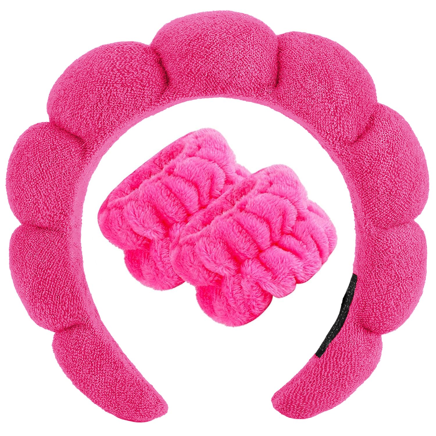 Banda spa Zkptops para mujer con esponja y toalla, ideal para lavado facial.