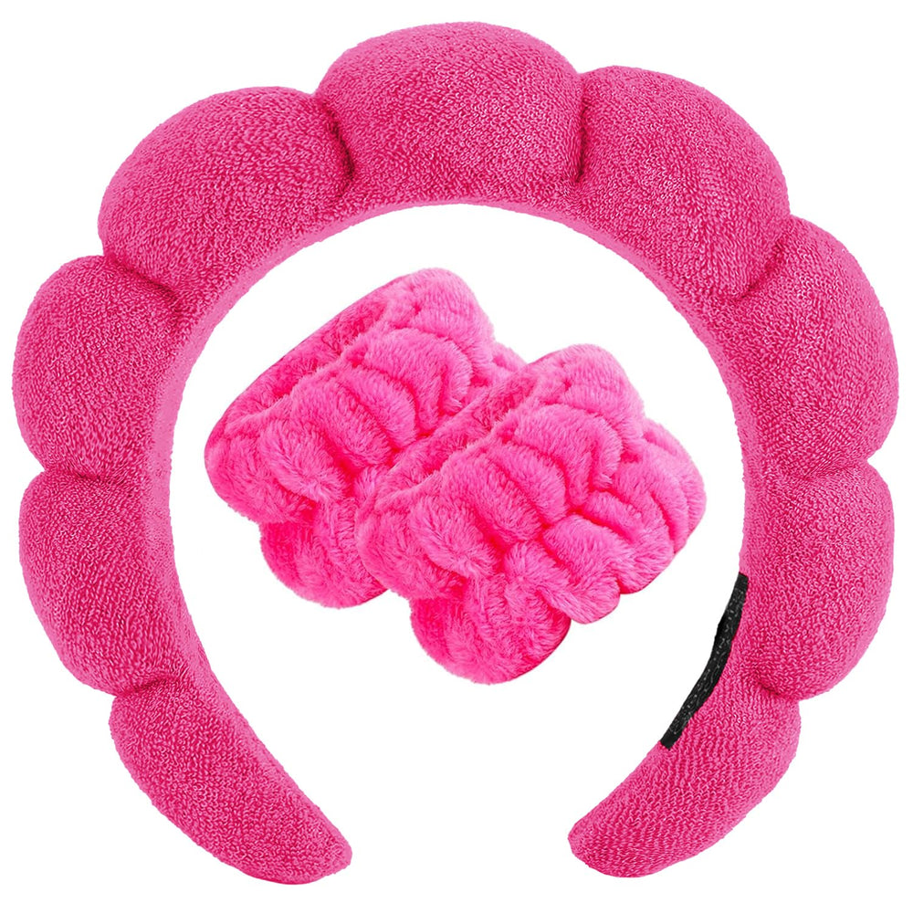 Banda spa Zkptops para mujer con esponja y toalla, ideal para lavado facial.