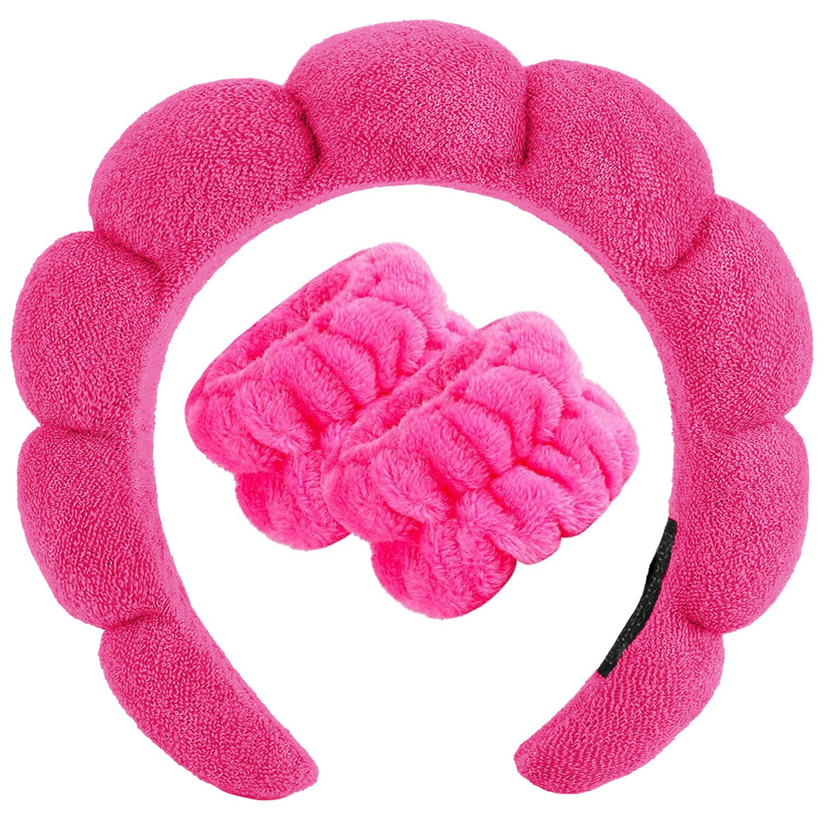 Banda spa Zkptops para mujer con esponja y toalla, ideal para lavado facial.