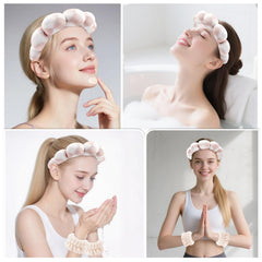 Zkptops cinta cabeza cuadros spa: diseño moderno que recoge el cabello sin resbalar.
