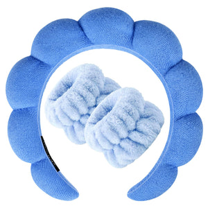 Diadema Zkptops para lavado facial mantiene el cabello fuera del rostro para una limpieza cómoda.