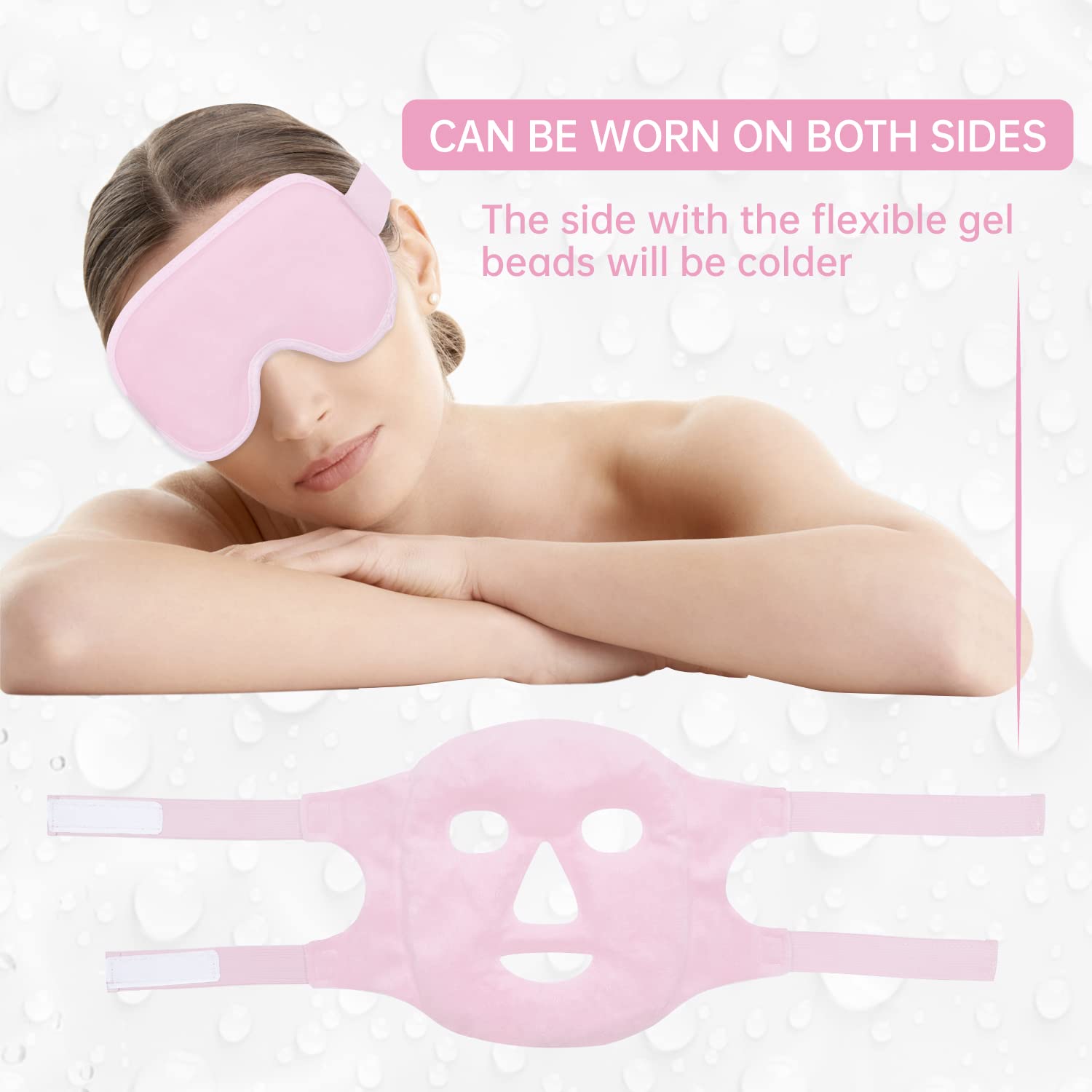 ZNÖCUETÖD uso nocturno rosa para dormir cómodo